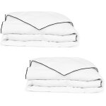 Vidaxl couette en duvet d'hiver 2 pcs 150 x 200 cm Vidaxl couette en duvet d'hiver 2 pcs 150 x 200 cm