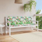 Vidaxl coussins de banc de jardin lot de 2 multicolore 150x50x7 cm