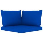 Vidaxl coussins de canapã© palette 3 pcs bleu tissu Vidaxl coussins de canapã© palette 3 pcs bleu tissu