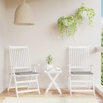 Vidaxl coussins de chaise jardin lot de 2 gris 40x40x4 cm tissu oxford