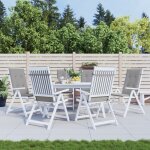 Vidaxl coussins de chaise de jardin 6 pcs gris 120x50x3 cm
