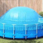 Vidaxl coussin de piscine pour piscine hors sol bleu � 300 cm pvc