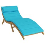 Vidaxl coussin de transat ensoleill� turquoise 178 x 60 x 4 cm