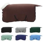 Vidaxl couverture equine brun fonc� complet 145 cm fleece polaire