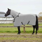 Vidaxl couverture equine gris clair et rose complet polyester