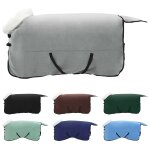 Vidaxl couverture equine vert fonc� complet 145 cm fleece polaire
