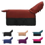Vidaxl couverture equine vert fonc� et noir 145 cm polyester