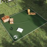 Vidaxl couverture de pique - nique avec piquets vert 205x155 cm