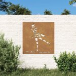 Vidaxl dcoration murale jardin 55x55 cm motif de danseuse de ballet