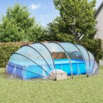 Vidaxl d�me de tente de piscine transparent 538 x 440 x 204 cm pvc