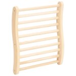 Vidaxl dossier de sauna en forme de s bois massif de pin