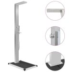 Vidaxl douche d'extrieur avec receveur de douche wpc acier inoxydable