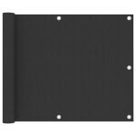 Vidaxl ecran de balcon anthracite 75x500 cm tissu oxford