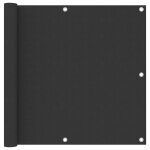 Vidaxl ecran de balcon anthracite 90x300 cm tissu oxford