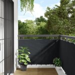 Vidaxl ecran d'intimit de balcon anthracite 400x90 cm pvc