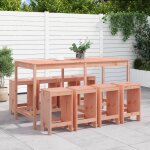 Vidaxl ensemble de bar de jardin 9 pcs bois massif douglas