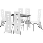Vidaxl ensemble de bar jardin 9 pcs gris poly rotin / bois massif acacia