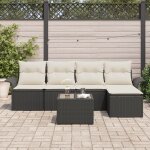 Vidaxl ensemble de canap de jardin 5 pices avec coussins en rotin synthtique marron