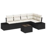 Vidaxl ensemble de canapé de jardin 5 pièces avec coussins en rotin synthétique marron Vidaxl ensemble de canapé de jardin 5 pièces avec coussins en rotin synthétique marron