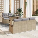 Vidaxl ensemble de canapés de jardin 6 pièces avec coussins beige en résine tressée Vidaxl ensemble de canapés de jardin 6 pièces avec coussins beige en résine tressée