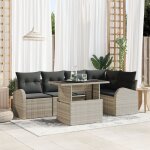 Vidaxl ensemble de canapé de jardin 6 pièces avec coussins gris clair en poly rotin, vidaxl canapé de ... Vidaxl ensemble de canapé de jardin 6 pièces avec coussins gris clair en poly rotin, vidaxl canapé de ...