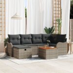 Vidaxl ensemble de canapé de jardin 7 pièces avec coussins gris en poly rattan, vidaxl canapé de jardin ... Vidaxl ensemble de canapé de jardin 7 pièces avec coussins gris en poly rattan, vidaxl canapé de jardin ...