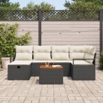 Vidaxl ensemble de canapés de jardin 7 pièces avec coussins en rotin synthétique noir, vidaxl canapé ... Vidaxl ensemble de canapés de jardin 7 pièces avec coussins en rotin synthétique noir, vidaxl canapé ...