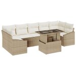 Vidaxl ensemble de canapés de jardin 8 pièces avec coussins beige en résine tressée Vidaxl ensemble de canapés de jardin 8 pièces avec coussins beige en résine tressée