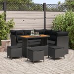 Vidaxl ensemble de jardin de 9 pièces avec coussins en rotin noir, vidaxl ensemble de table de jardin ... Vidaxl ensemble de jardin de 9 pièces avec coussins en rotin noir, vidaxl ensemble de table de jardin ...