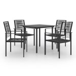 Vidaxl ensemble de salle a manger de jardin 5 pcs