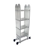 Vidaxl escabeau en aluminium 8 marches 150 kg
