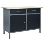 Vidaxl établi noir 120x60x85 cm acier Vidaxl établi noir 120x60x85 cm acier