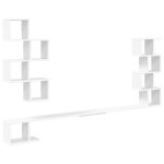 Vidaxl etag�re murale pour t�l�viseur blanc 160 x 15 x 94 cm