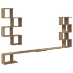Vidaxl etag�re murale pour t�l�viseur ch�ne artisanal 160 x 15 x 94 cm