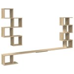 Vidaxl etag�re murale pour t�l�viseur ch�ne sonoma 160 x 15 x 94 cm