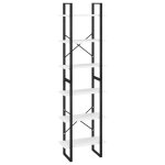 Vidaxl etagre de rangement blanc 60x30x210 cm bois d'ingnierie