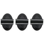 Vidaxl etrilles 3 pcs noir acier