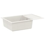 Vidaxl evier blanc 780 x 500 mm 80% quartz et 20% r�sine