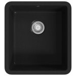 Vidaxl evier de cuisine en granit bac unique noir Vidaxl evier de cuisine en granit bac unique noir