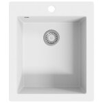 Vidaxl evier de cuisine granite blanc crème Vidaxl evier de cuisine granite blanc crème