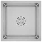 Vidaxl evier de cuisine fait main acier inoxydable