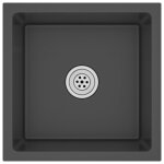 Vidaxl evier de cuisine fait main noir acier inoxydable Vidaxl evier de cuisine fait main noir acier inoxydable