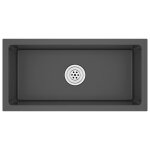Vidaxl evier de cuisine fait main noir acier inoxydable Vidaxl evier de cuisine fait main noir acier inoxydable