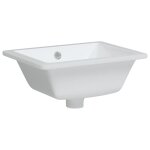 Vidaxl evier salle de bain blanc 39x30x18, 5 cm rectangulaire cramique