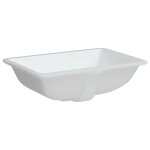 Vidaxl evier salle de bain blanc rectangulaire céramique Vidaxl evier salle de bain blanc rectangulaire céramique