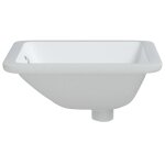 Vidaxl evier de salle de bain blanc rectangulaire cramique