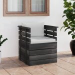 Vidaxl fauteuil de jardin avec coussins bois de pin