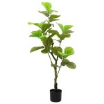 Vidaxl ficus artificiel 30 feuilles 125 cm vert