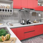 Vidaxl film autoadhsif pour meubles rouge 500x90 cm pvc
