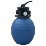Vidaxl filtre � sable pour piscine avec vanne 4 positions bleu 300 mm